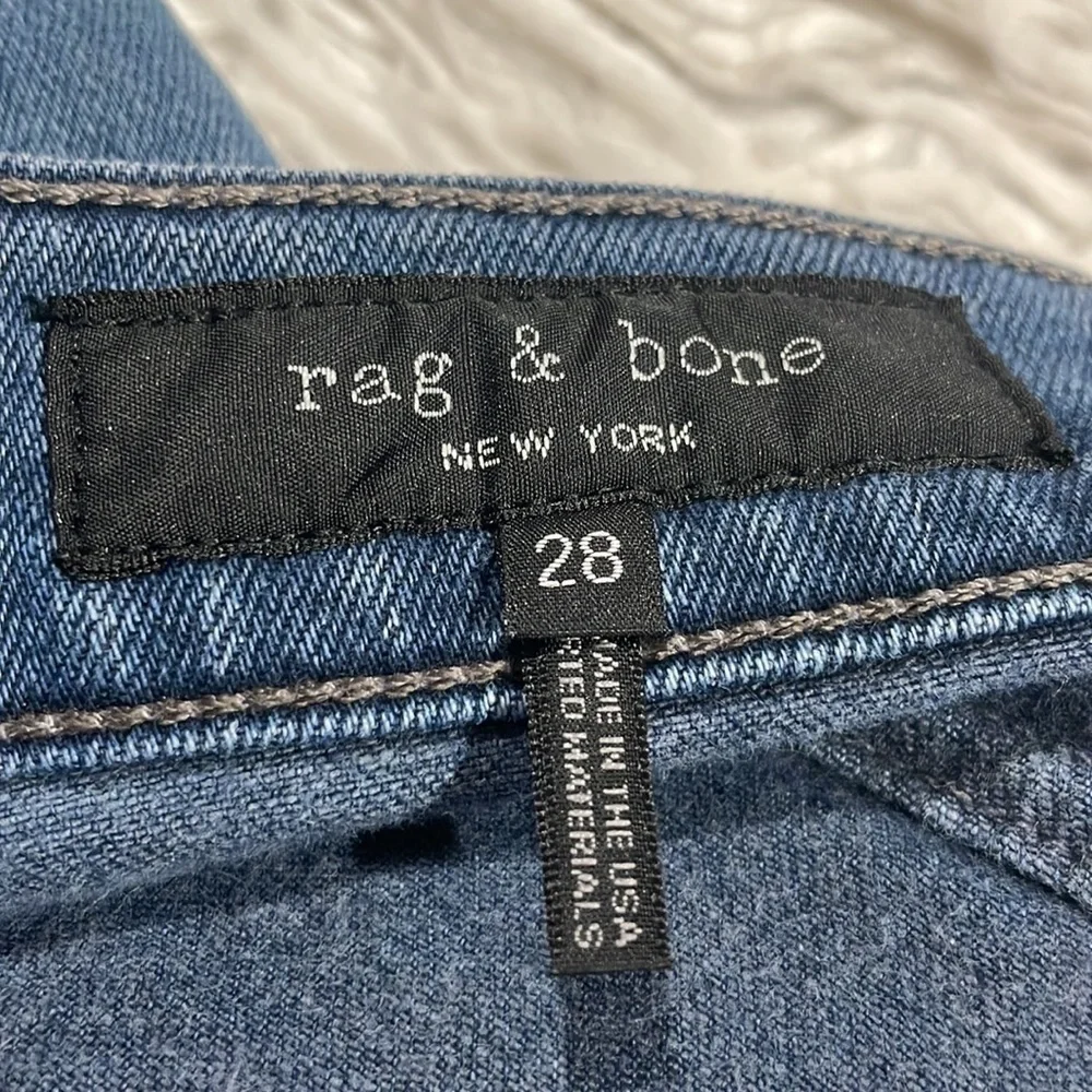 Rag & Bone ANKLE CIGARETTE Clean Alec High Rise Jeans